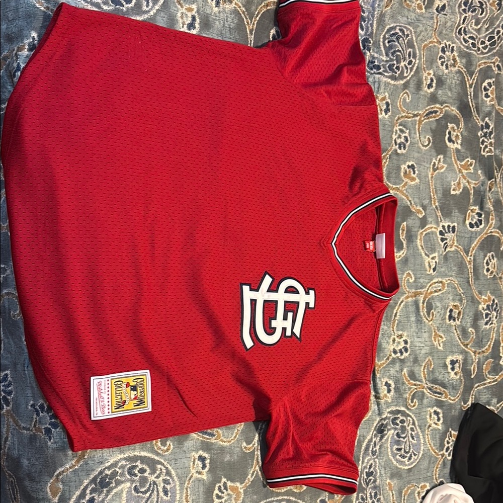 St. Louis cardinal ossie smith mesh batting jersey